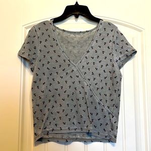 American eagle floral top